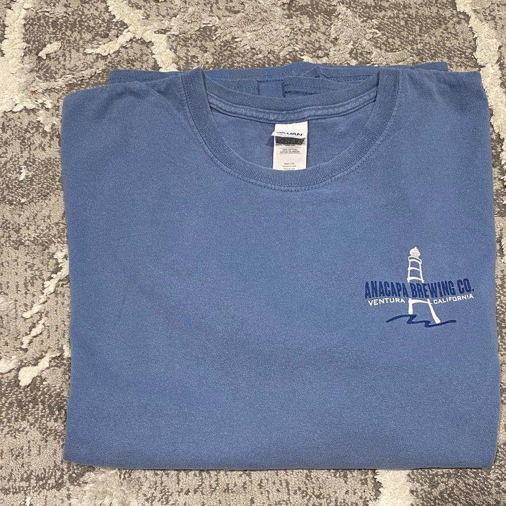 Anacapa Brewing Co. Blue Logo Tee